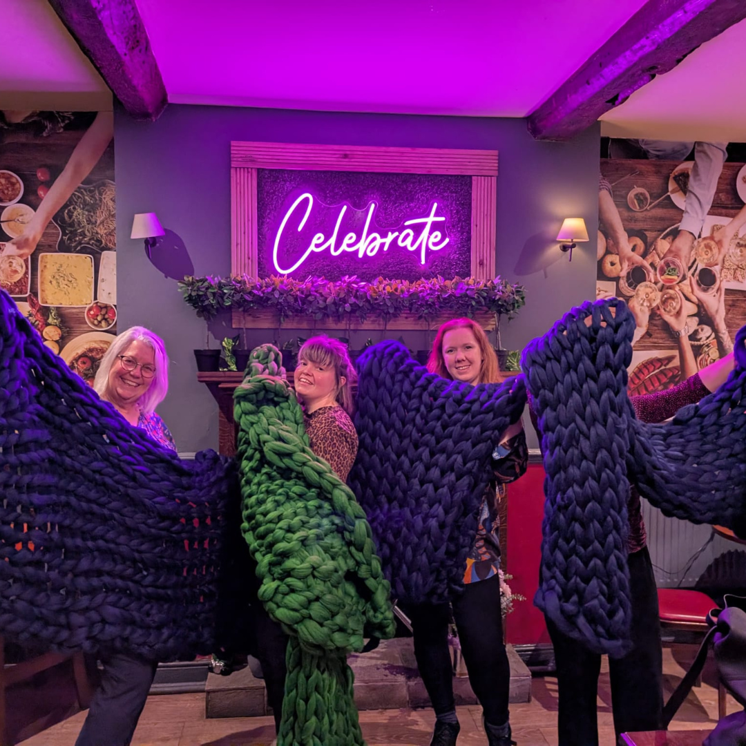 Arm-Knitting Blanket Workshop (multiple dates)