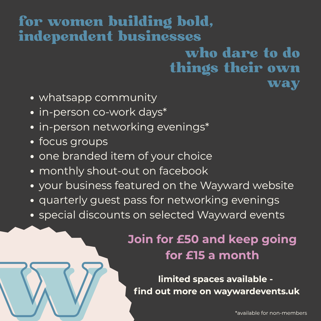 Northwich Launch: Wayward Women in Business (24/09/26)