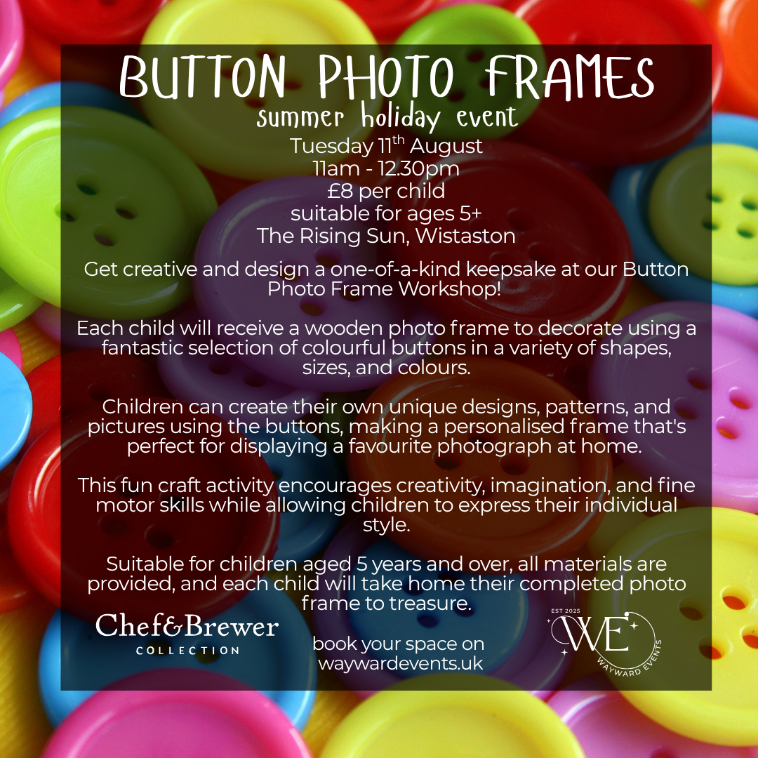 Button Photo Frames - Children's Event (11/08/26)