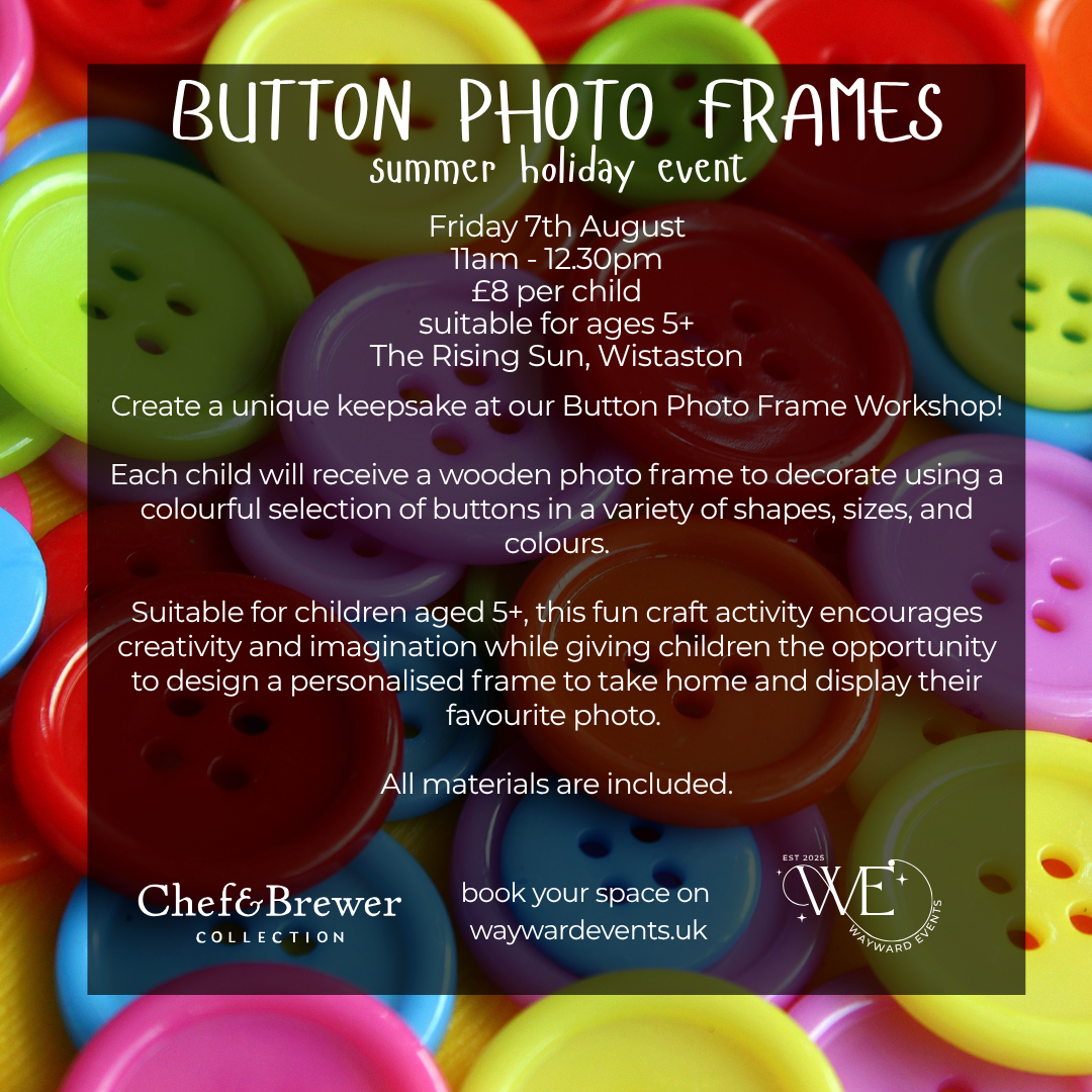 Button Photo Frames - Children's Event