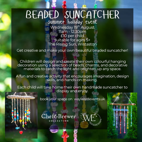 Beaded Suncatcher - Children's Event (19/08/26)